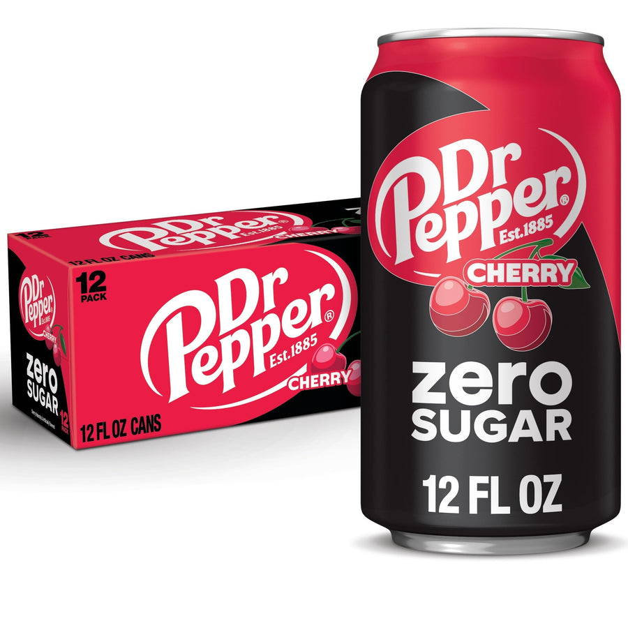 Dr Pepper Cherry Zero Sugar Soda W2